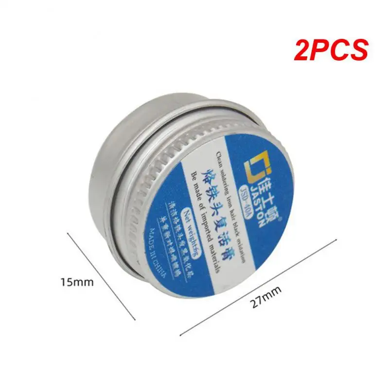 

2PCS Non-stick tin Electrical Soldering Iron Tip Refresher solder Cream Clean Paste Solder Iron Tip Head Resurrection 2022 Hot