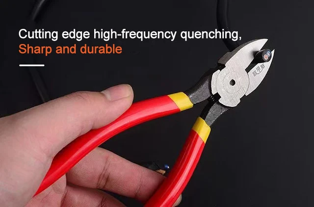Pinze Tronchesi Laterali 125mm Per Cavi Elettrici - Taglio A Filo, Molla Automatica, Antiscivolo - Foto 8
