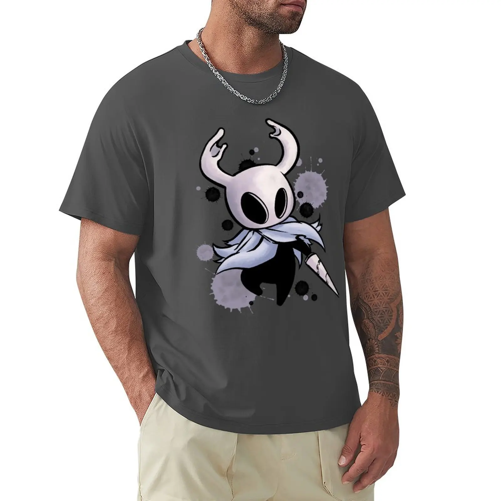

hollow knight T-shirt for a boy new edition summer top cute clothes t shirts men