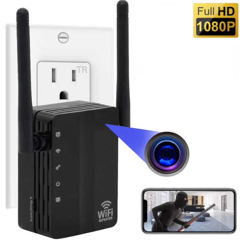Мини-камера 1080P HD с Wi-Fi роутером и датчиком движения | Электроника
