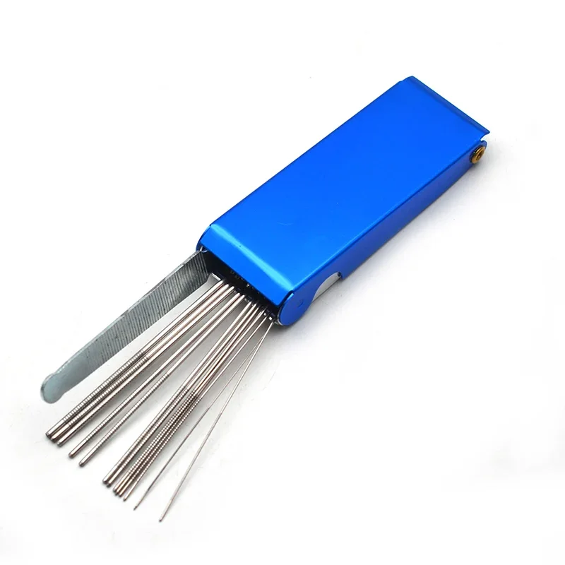 Guitar Accessories Guitar Repair Tool Portable DIY Guitar Repair Tools Box Guitar Nut Slotting File Saw Rods Slot Filing Set Luthier Replacement Guitarra Accessories