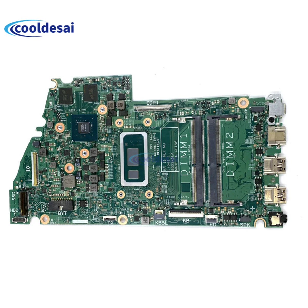 

17948-1 For Dell inspiron 15 7580 Laptop Motherboard With I5-8265U I7-8565U CPU V2G GPU 100% Fully Tested