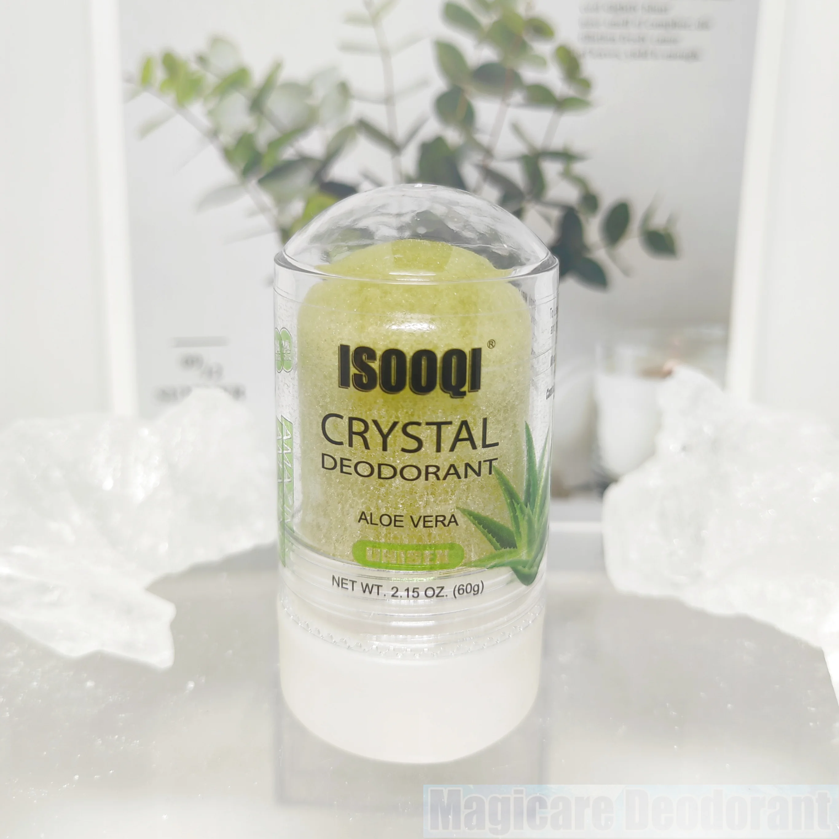 Magicare 2PCS/LOT 60G Aloe Vera Alum Stick Potassium Alum Block Antiperspirant Stone Crystal Deodorant Underarm