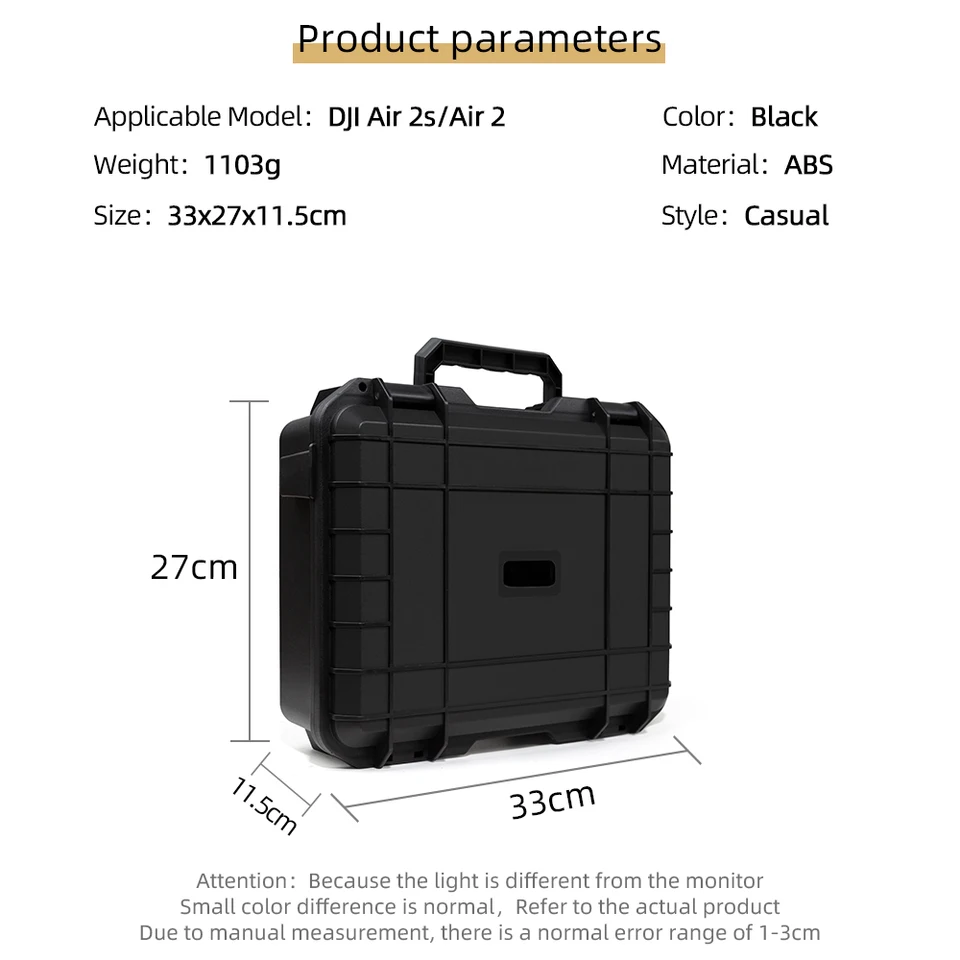 Étui Rigide DJI Air 2S Luzhengyang - Sac De Rangement Antichoc Avec Protection Complète