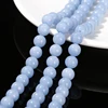 Wholesale 6 8 10mm Natural Angelite Stone Bead Round Loose Spacer For Jewelry Making Diy Necklace Bracelet Accessory Finding 15" 5