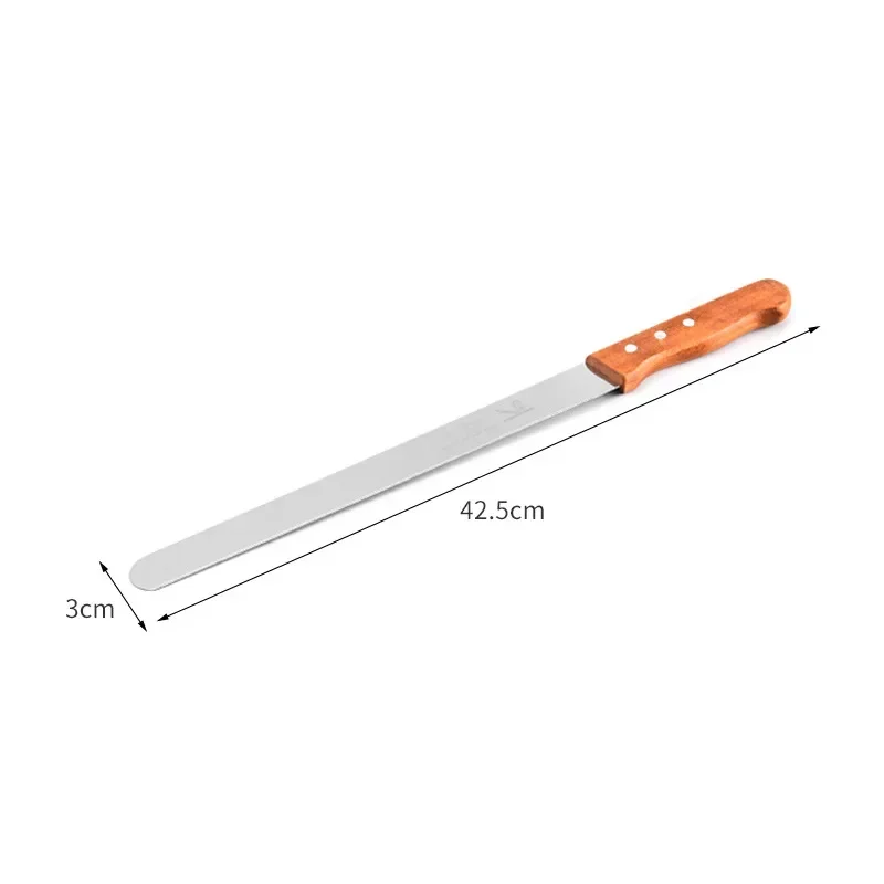 Cake knife 10/12/14 inch long cutter serrated bread stainless steel loaf slicer