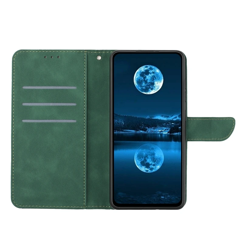 3D Embossed Leather Flip Case Book Cover