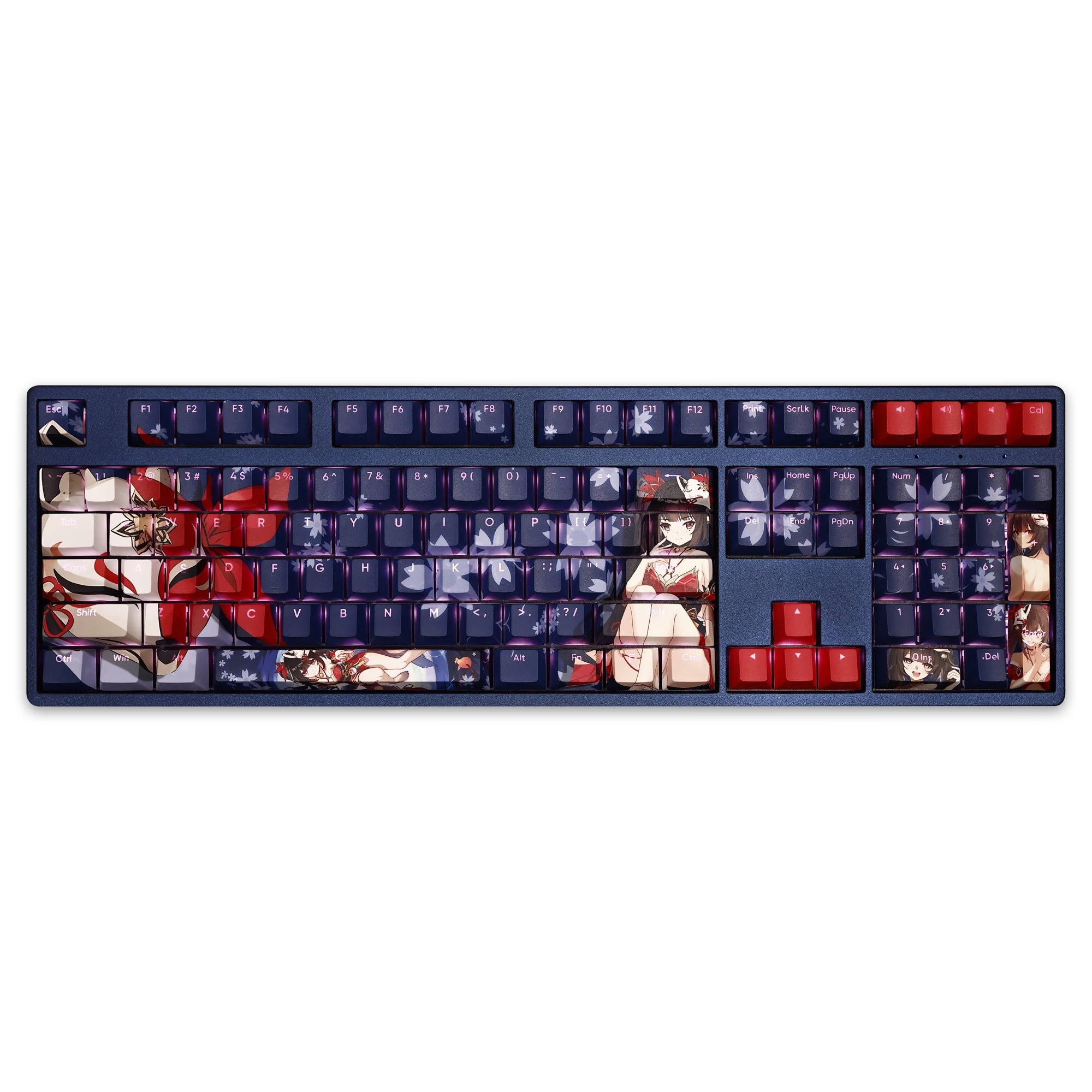 Keycap Sparkle para Teclado Mecânico 108 Keycap em Branco Estrela Trilho Pbt Dye Sublimação Luz Interruptor de Cereja Transmissor Tampa de Chave Cruzada - Imagem 2