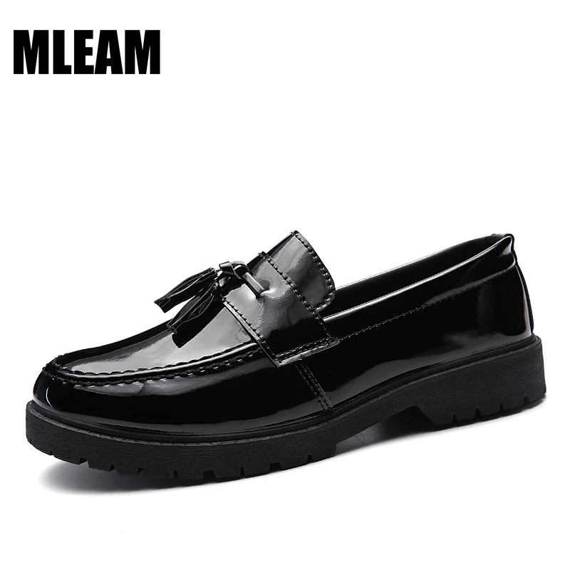 de vestir de charol sin cordones para hombre y mujer, mocasines con flecos brillantes, redonda, suaves, de lujo, Unisex, talla 38 44| |