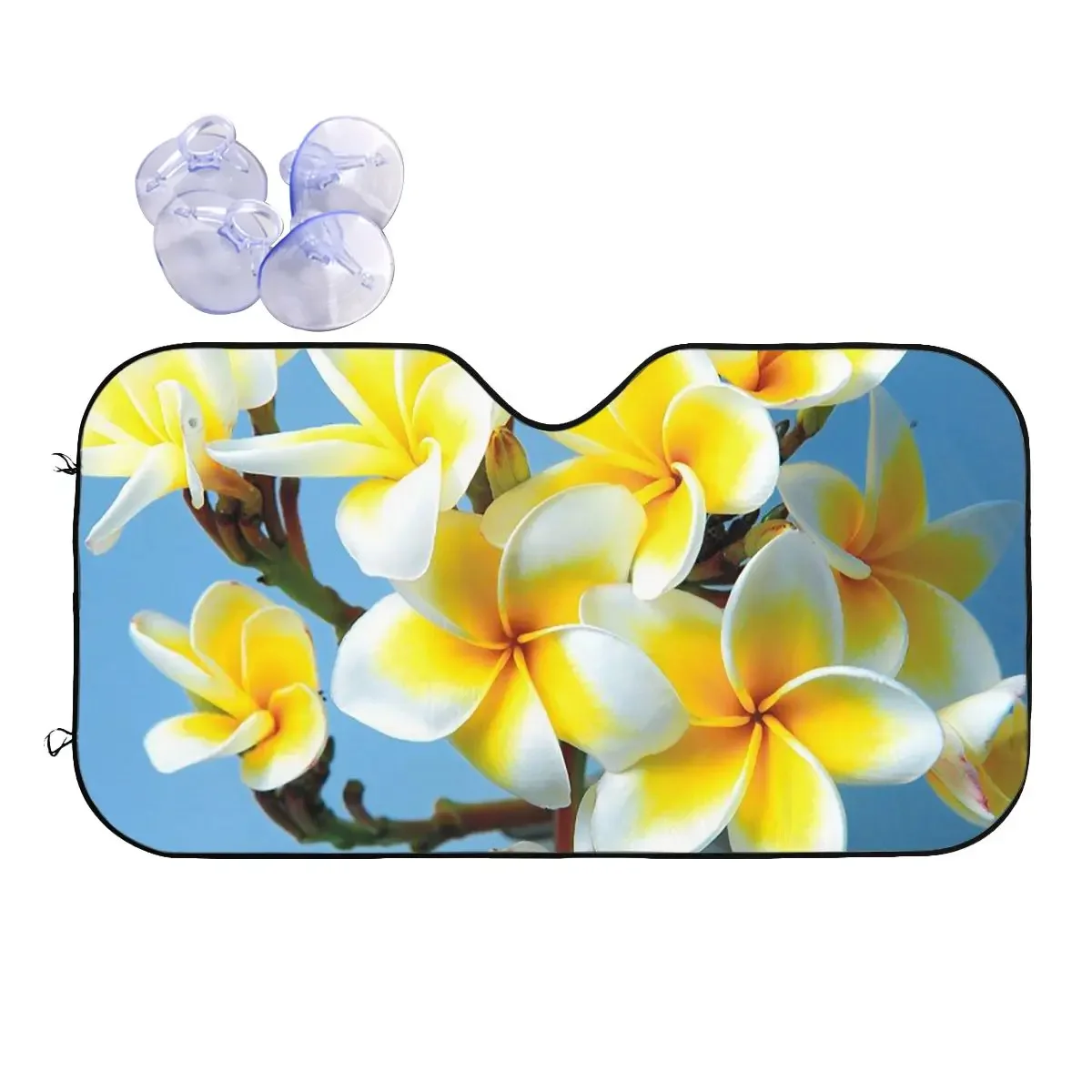 

Flores Tropicales Windshield Sunshade Plumeria Flower Cover Front Block Window Car Window Windscreen Cover Accessories Covers