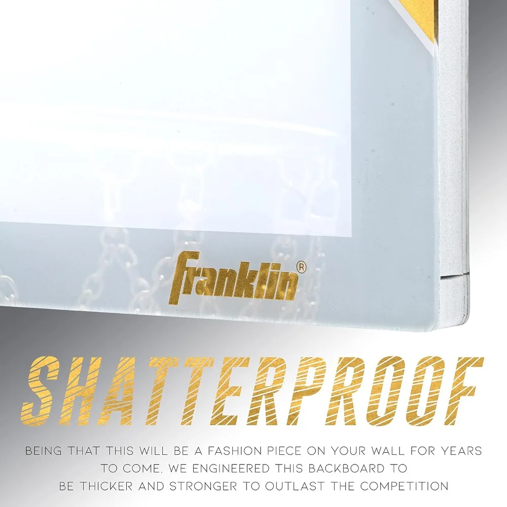 Gold Wall-Mounted Basketball Set 6