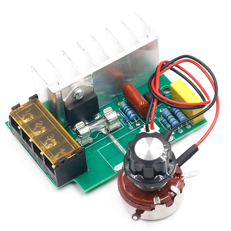 AC SCR 전기 전압 조정기, 모터 속도 제어기, 조광기, 4000W, 0-220V