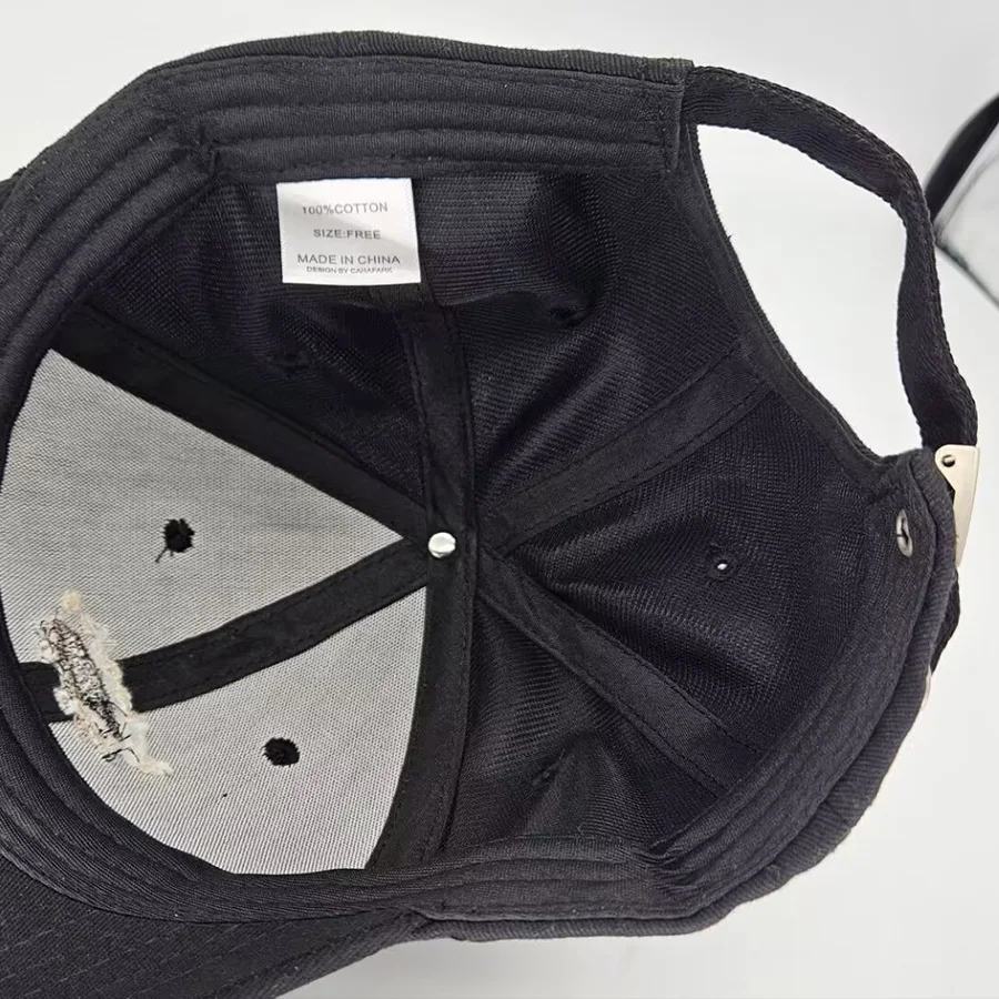 Fleur De Lis Stickerei Frankreich strukturierte Baseballkappen für Männer Frauen Baumwolle Sporthüte Trucker Sommer Herbst Winter Schirmmütze – Detail 4