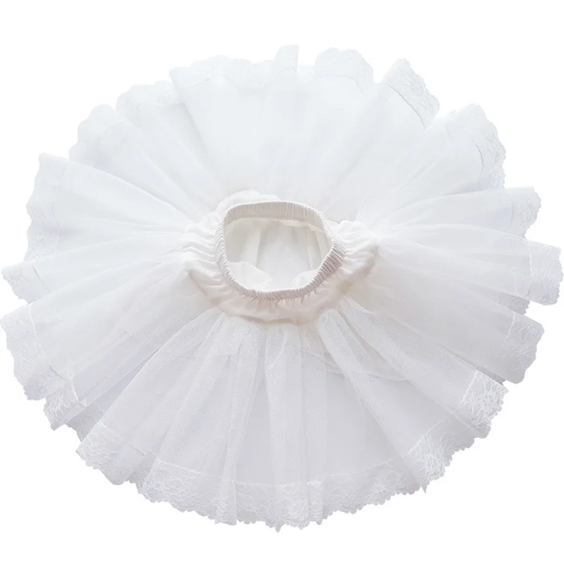 Boutique Summer Slips Kids Dresses for Girls' Princess Party Style Infant Solid Cotton Lace Tutu Slips Children's Clothing