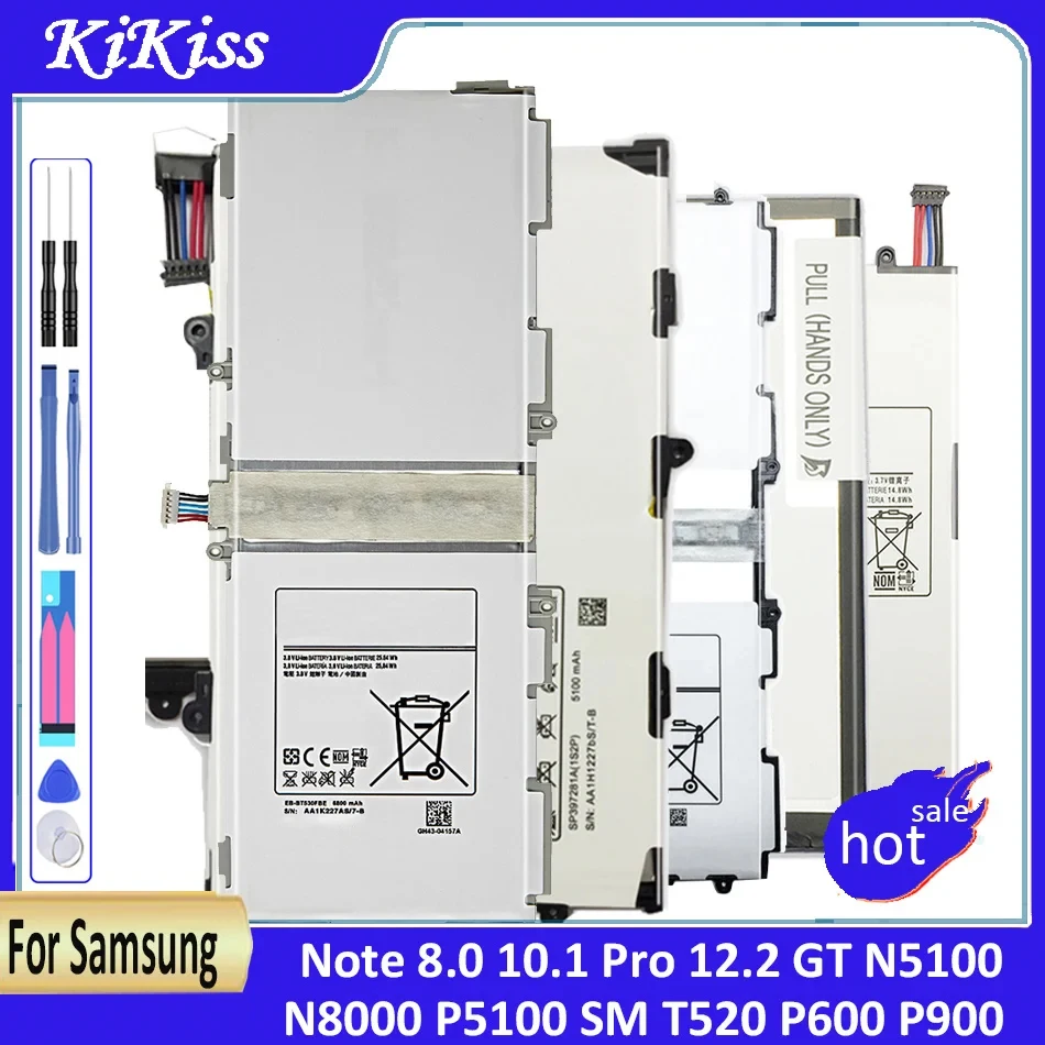 Gt-N5100 Gt-N8000 Batteria Tablet Per Samsung Galaxy Note 8.0 10.1 Pro 12.2 Gt N5100 N8000 P5100 Sm T520 P600 P900