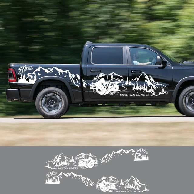 4X4 OFF ROAD DECALS STICKER FORD F-150 CHEVY SILVERADO DODGE RAM TOYOTA  TACOMA