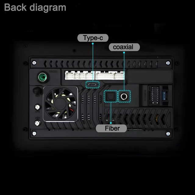 WDFL FYT7870 13Inch Car Radio Carplay Android Auto  Universal Multimedia Player Bluetooth5.1 DSP AM RDS AHD GPS WIFI Autoradio 6