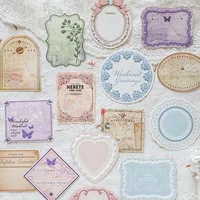 Yoofun 20pcs/lot Vintage Memo Pads Scrapbooking Decorative Material Paper Collage Background Paper Journaling Diary Planner 1