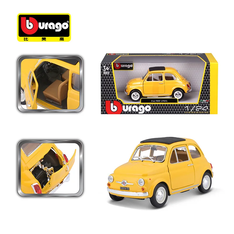 Bburago 1:21 Fiat 500 Faux-alloy Car Model Metal Car Model Gift