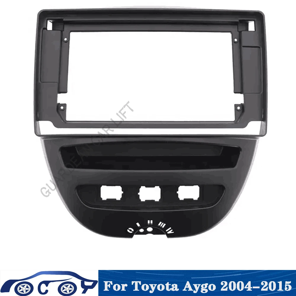 

10.1" 2Din Car Radio Frame For Toyota Aygo Citroen C1 Peugeot 107 2005-2014 Fascia Dash Kit DVD Radio Panel Stereo Cover Trim