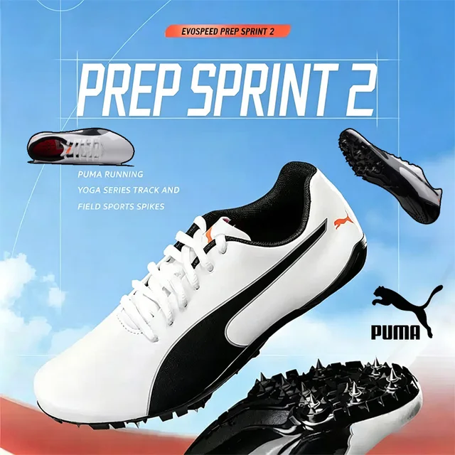 PUMA Unisex Sprint Track Spikes 194934-01 8 pointes amovibles avec outil et plaque Pebax 1