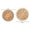 Handmade Hanging Wall Basket Decor, Boho Woven Rattan, Decorative Trays, Bowl for Home, Living Room, Bedroom, Kitchen 6