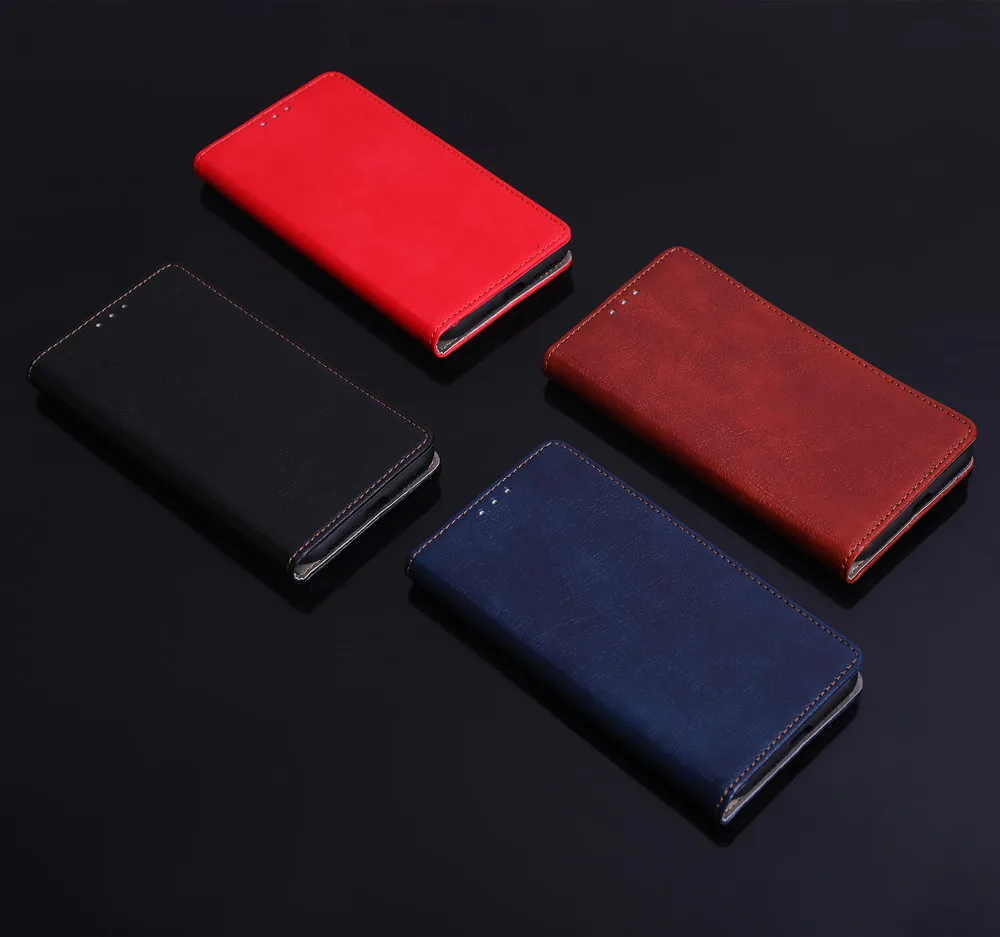 Leather Wallet Flip Case - Universal Fit