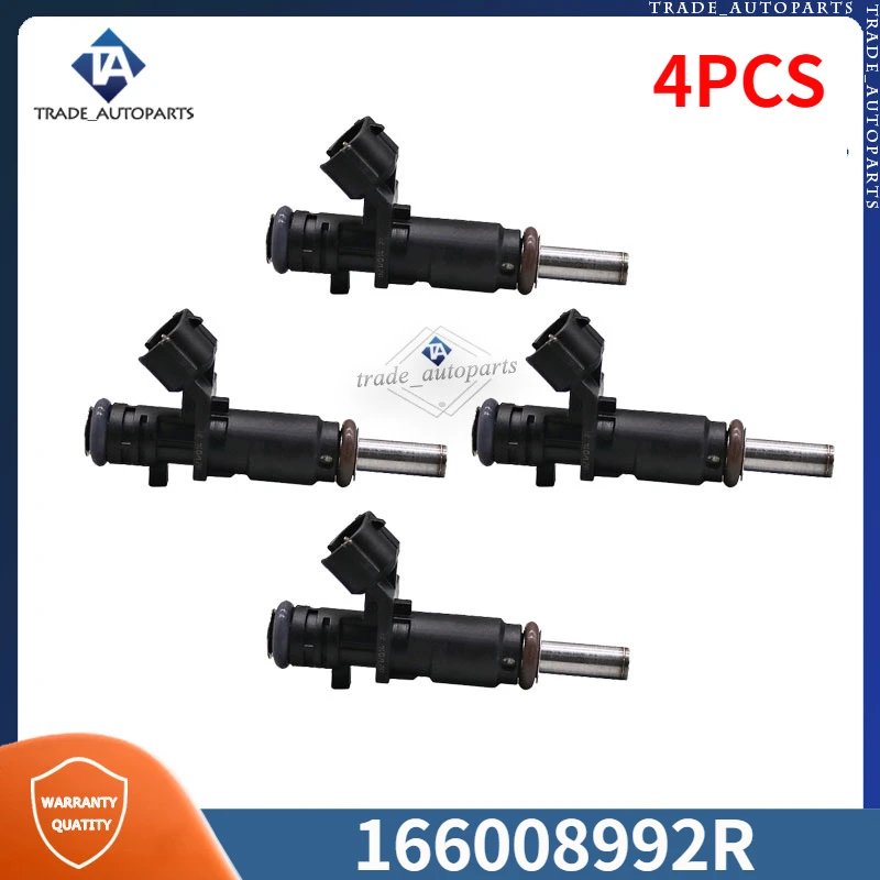 

Топливные форсунки 166008992R, 4 шт., для Renault Megane 4 Dokker Captur Duster Fluence 16600-8992R