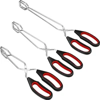 Outils de Barbecue ciseaux de Barbecue pinces à nourriture grillée ciseaux à Long manche BBQ pain rôti pince cuisine pinces de cuisson accessoires de Barbecue 1