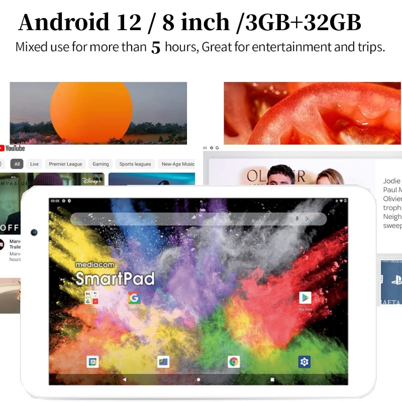 8 INCH Type-C 8FY Android 12 Tablet PC - 3GB RAM, 32GB ROM, Quad-Core, WiFi, Dual Camera, 1280x800 IPS Screen Description Image.This Product Can Be Found With The Tag Names Computer Office, Tablet, Tablets