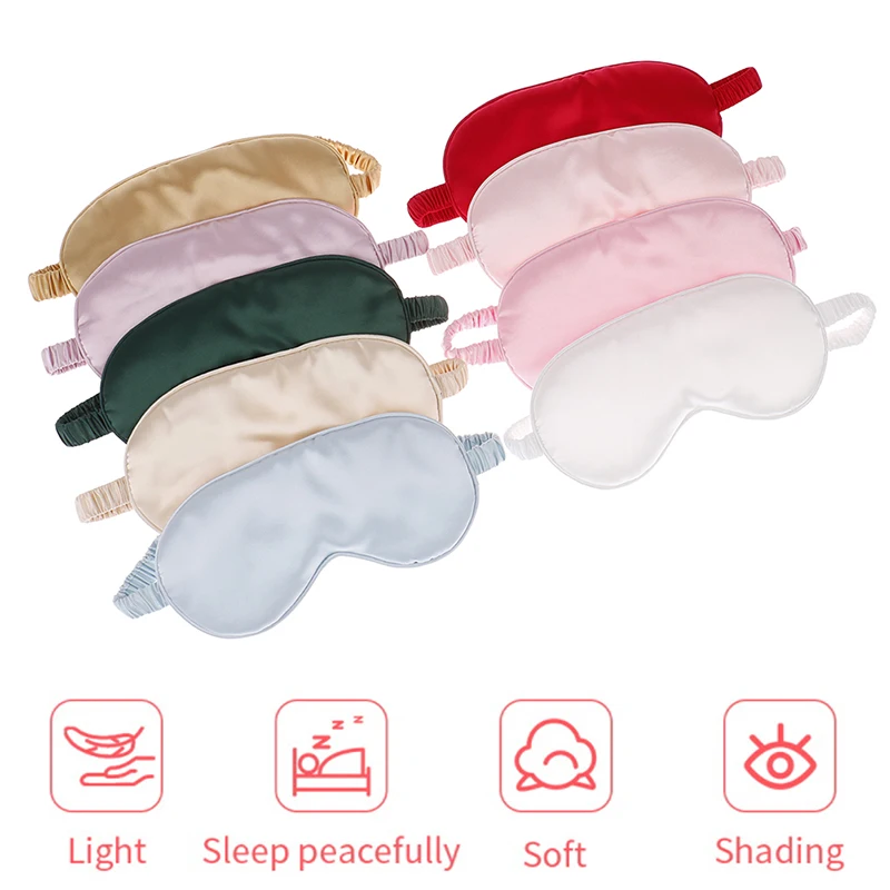Luxurious Silk Sleep Mask Set with Headband and Travel Bag - Soft and Fashionable Nighttime Eye Cover