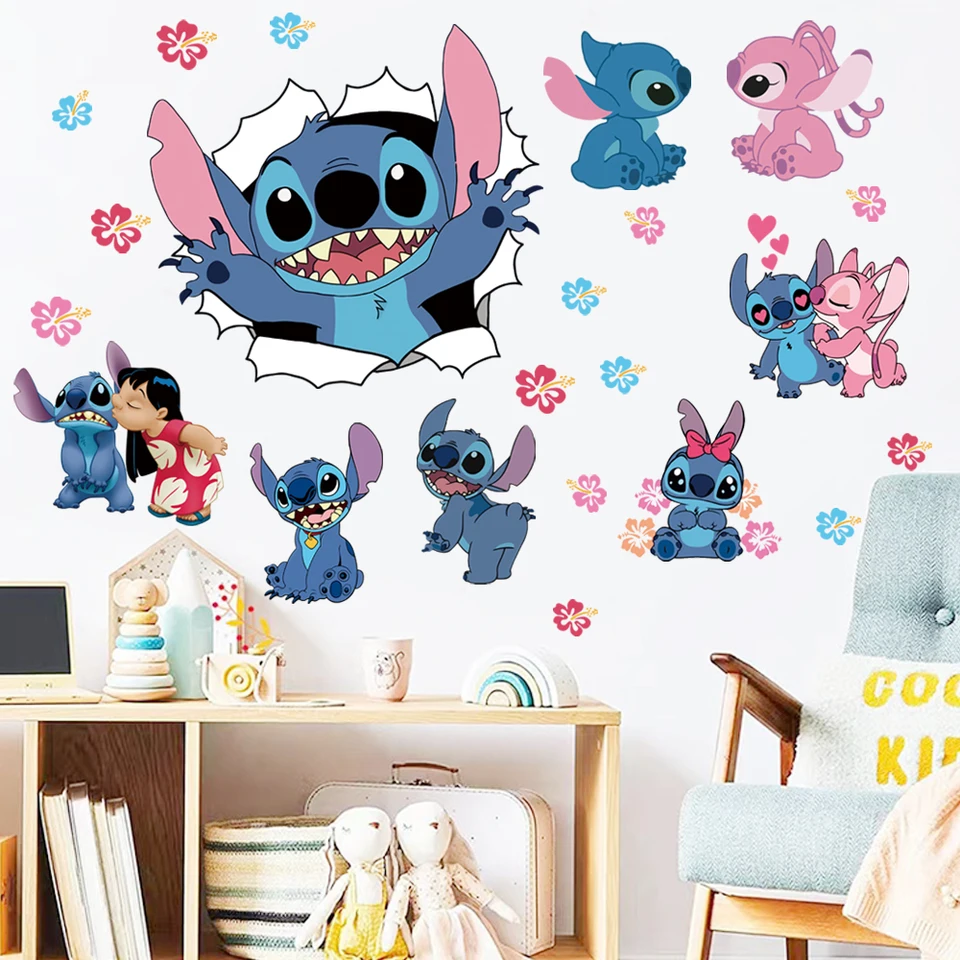 OHANA MEANS FAMIGLIA LILO E PUNTO DISNEY Citazione Vinile Decalcomania Decorazione Decorazione