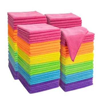 High absorption Multipurpose Microfiber Cleaning Cloths 1/10 Kit car Home cleaning Towels for House Kitchen 1