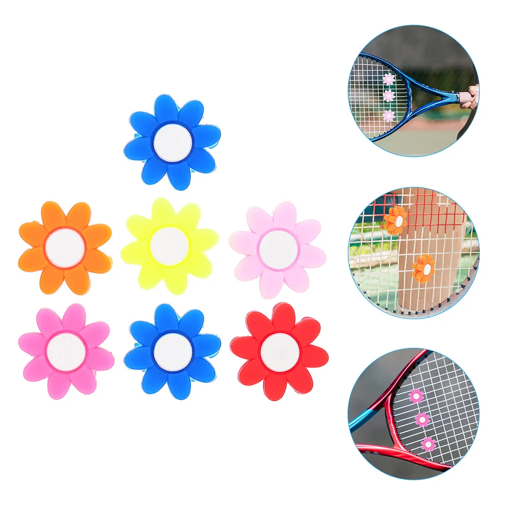 

Flower Shock Absorber Tennis Accessory Racket Dampener Racquet Silicone Damper Small Dampeners Vibration