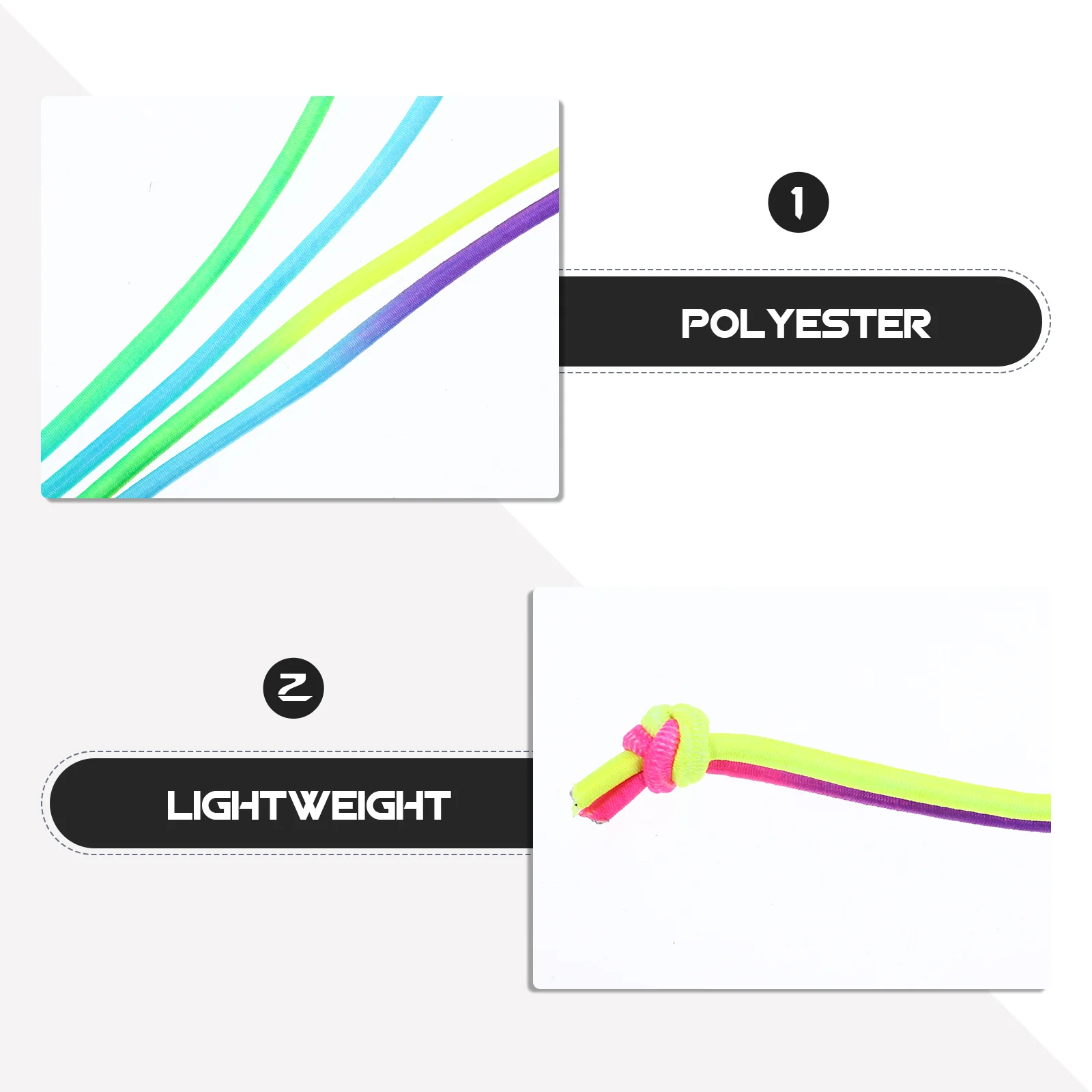 어린이용 점프 로프, 신축성 로프, 야외 장난감, 재미있는 리본 액세서리