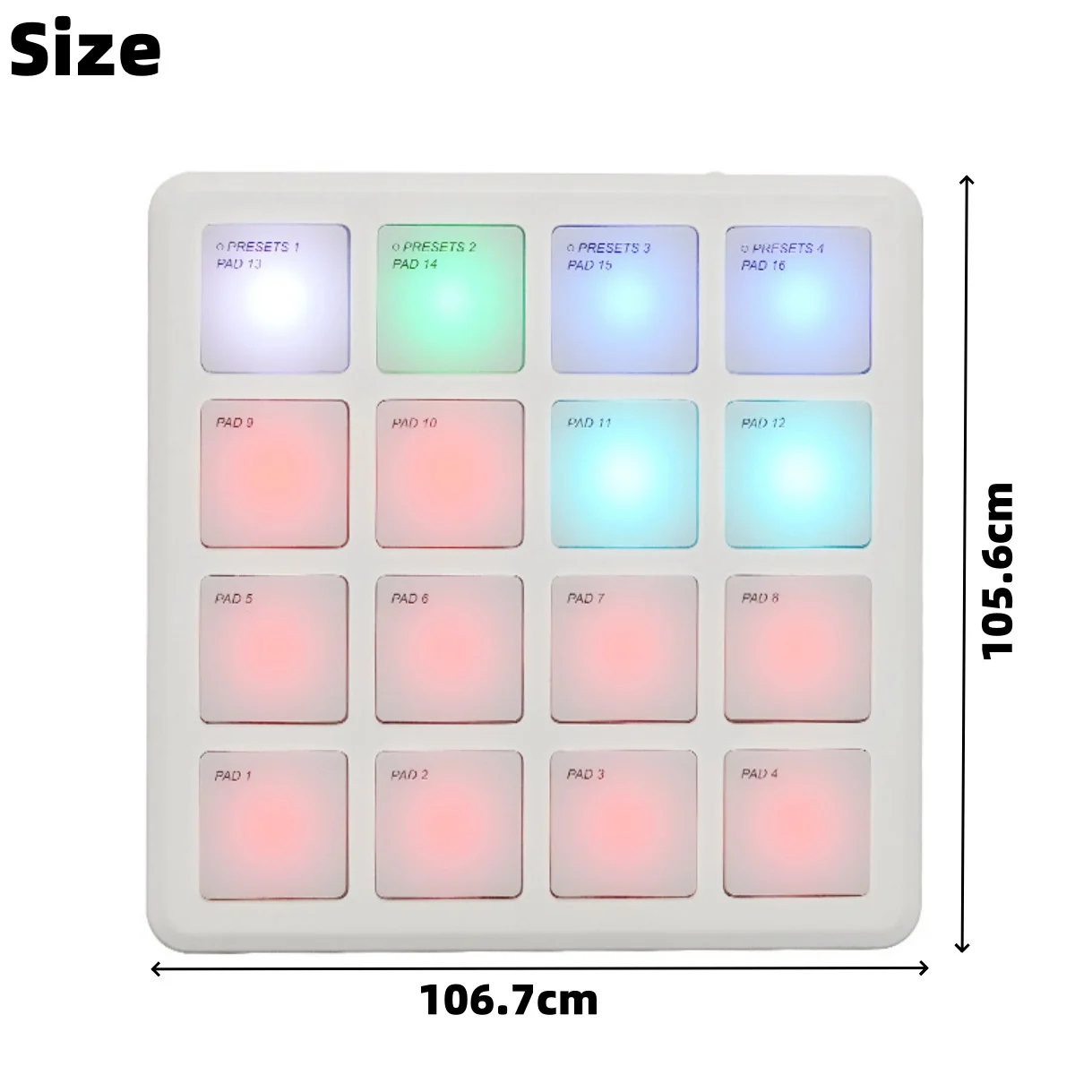 M-VAVE SMC-PAD Wireless MIDI Controller Pads, Rechargeable