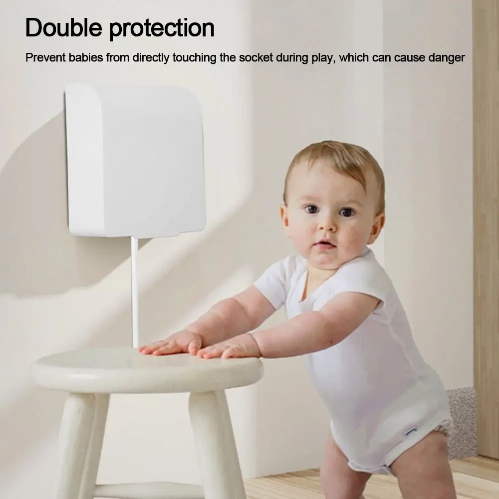 Socket Protective Cover 1Pcs 86 Type Self-Adhesive Wall Socket Waterproof Box Electric Plug Bathroom Wall Switch Protection