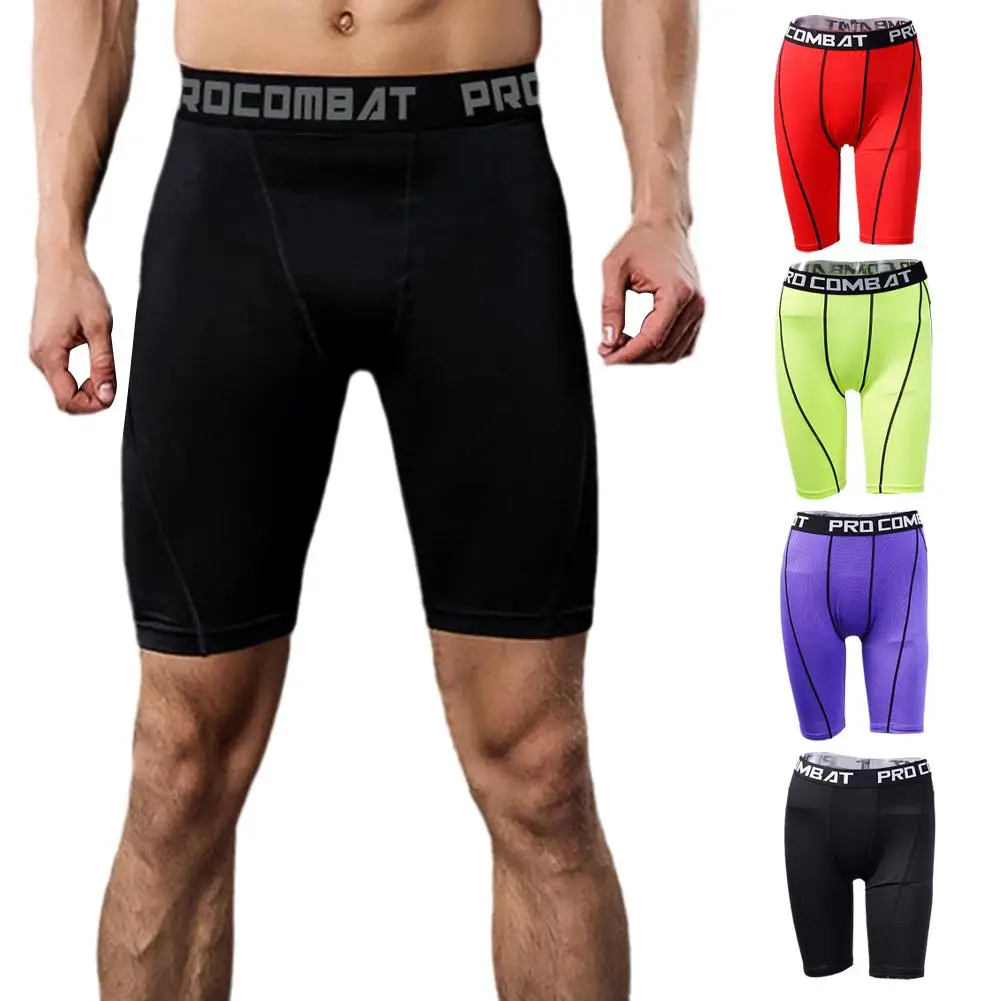 

Mens Compression Tights Shorts Skinny Leggings Bodybuilding Fitness Workout Inseam Running Male Muscle Alive Elastic