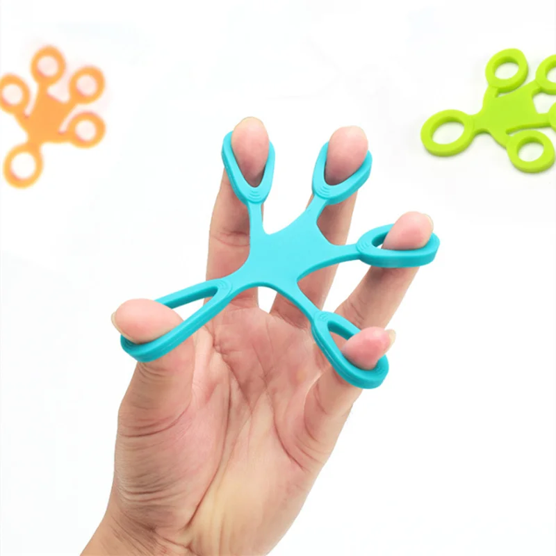 

Kid Educational Decompression Toy Gift Adult Finger Strength Training Silicone Finger Tensioner ADHD Relaxation Coordination
