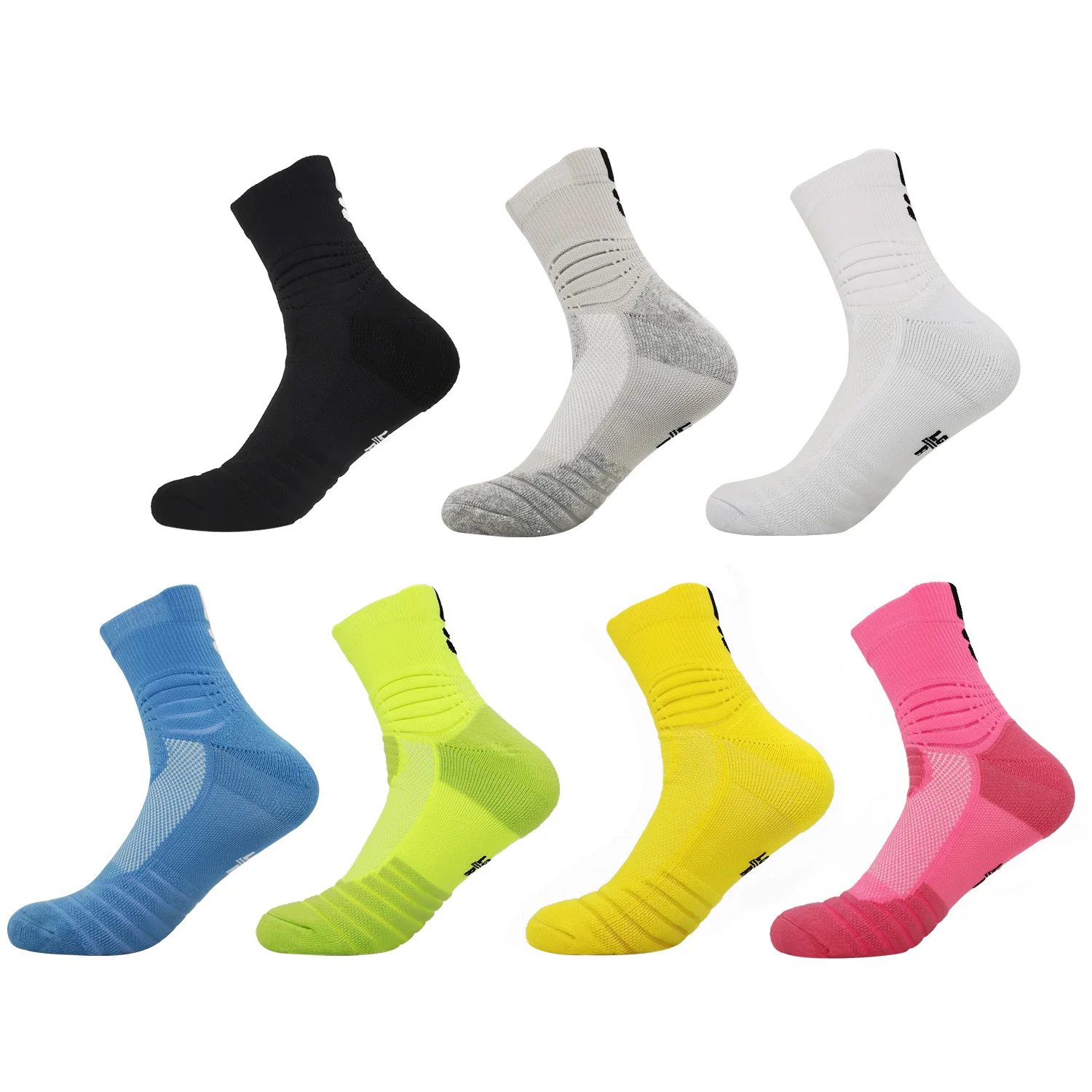 

Basketball Socks Men Women Compression Stockings Breathable Sports Cycling Moisture Wicking High Elastic Tube Basketball Socks