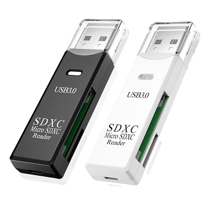 

2 IN 1 Card Reader USB 3.0 Micro SD TF Card Memory Reader High Speed Multi-card Writer Adapter Flash Drive Laptop Accessories