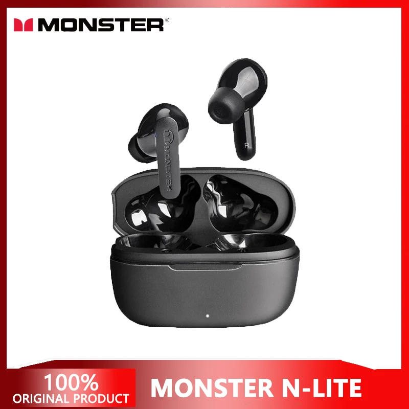 

Monster N-lite Clear Talk TWS Earphoens Bluetooth 5.0 Headphones ENC Noise Reduction Call In-ear Headset with Mic Earbuds