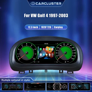 Panel de Instrumentos Digital LCD para VW Golf 4, Años 1997-2003, Panel de Instrumentos para Automóvil, Cabina Virtual, Tacómetro, Velocímetro, Indicador de Combustible, Kit de Actualización, Conexión Plug and Play 1
