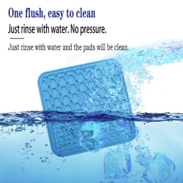 Pet Lick Silicone Mat Slow Feeder Dog Food Plate Bathing Distraction Sucker Training Feeder Supplies for Dogs 2