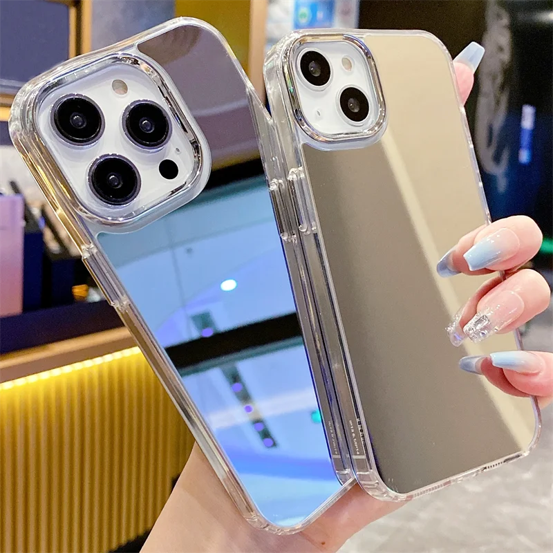 Luxury Makeup Mirror Shockproof Acrylic Case with Bumper Cover
