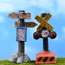 

Resin Decoration Fish Aquarium Decor Artificial Street Sign For Fish Tank Resin Ornaments Fish Tank Background High Quality