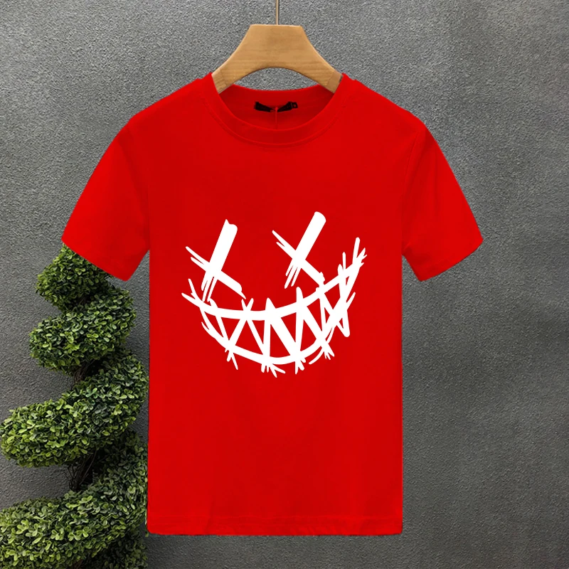 T-shirt uomo oversize in cotone con stampa creativa_voghion.com