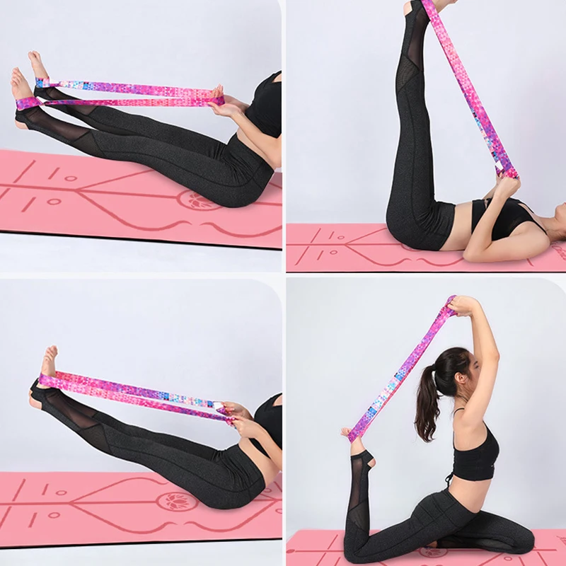 Elastic Yoga Mat Strap Belt Adjustable Sports Sling Shoulder Carry Strap Belt Exercise Stretch Fitness Equiment Yoga yoga fitness equipment yoga strap belt