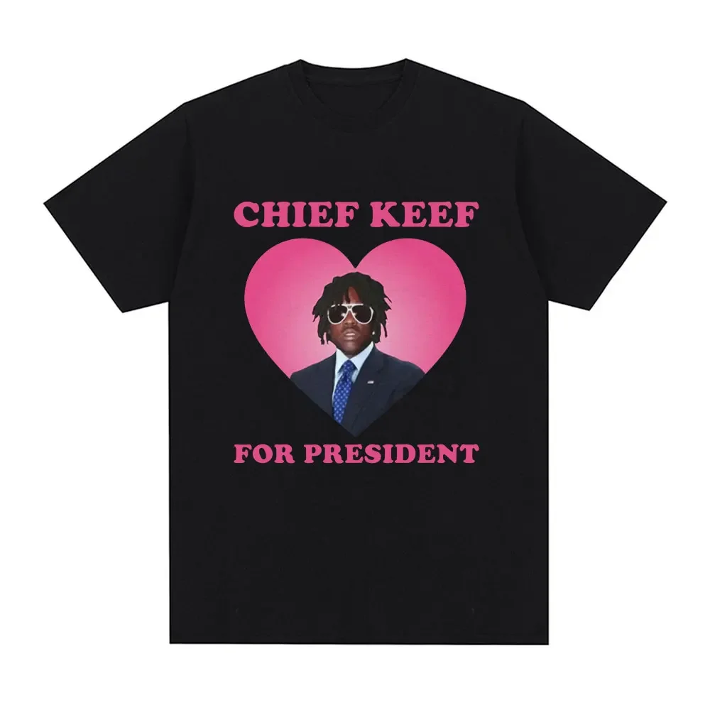Rapper Chief Keef für Präsident T Shirt Männer Mode Casual Kurzarm T-shirt  Ästhetische Vintage Übergroßen T-shirts Streetwear - AliExpress, image size:1000x1000
