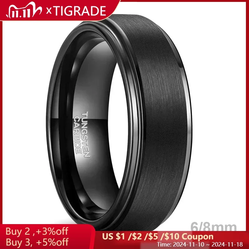 Engagement Rings Fashion Rings Wedding Rings Couple Rings Finger Rings Metal Rings Tungsten Carbide Ring for Couple